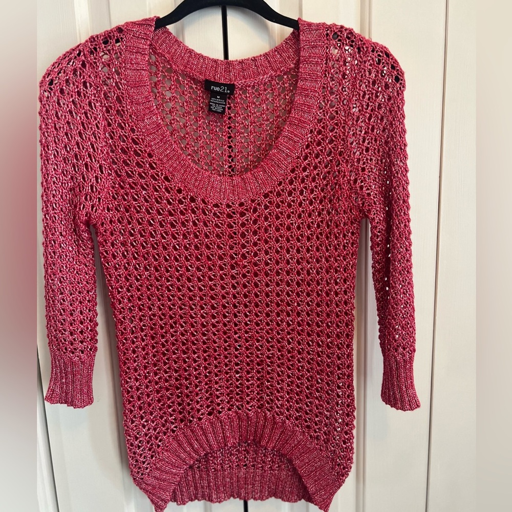 Rue21 Ladies M Sweater - Rose color